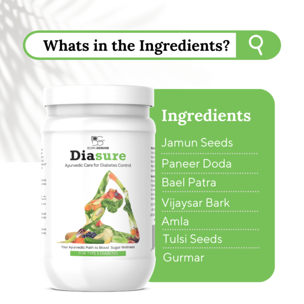 Diasure – Ayurvedic powder for blood sugar control | 100% Natural & Organic - Image 3